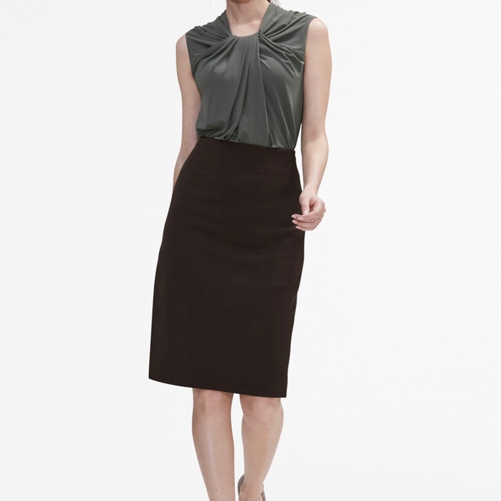 MMLaFleur Cobble Hill Skirt—Jet Twill Molasses Sz2